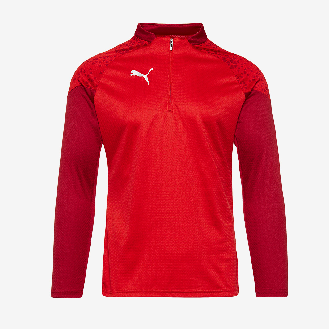 Puma Teamcup 1 4 Zip Training Top Red