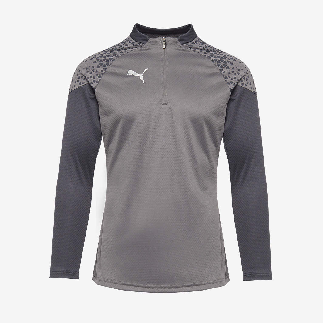 Puma Teamcup 1 4 Zip Training Top Grey