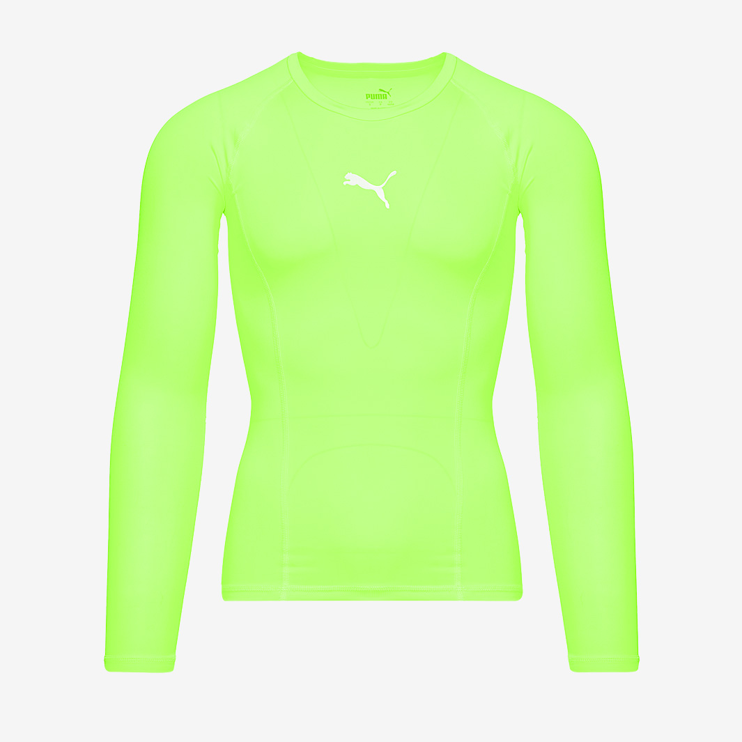 Puma Teamliga Ls Baselayer Tee Yellow Men's Xxl
