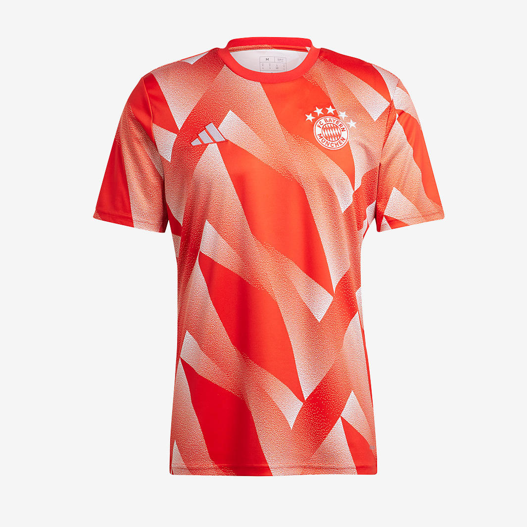 Adidas Bayern Munich 23 24 Pre Match Shirt Red