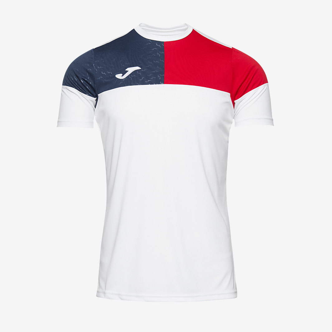 Joma Crew V Ss Shirt White
