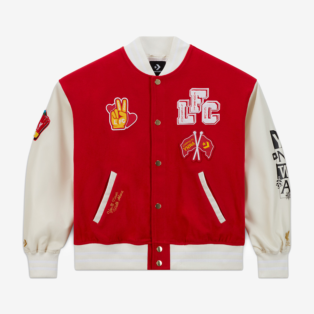 Converse X Lfc Varsity Jacket Red