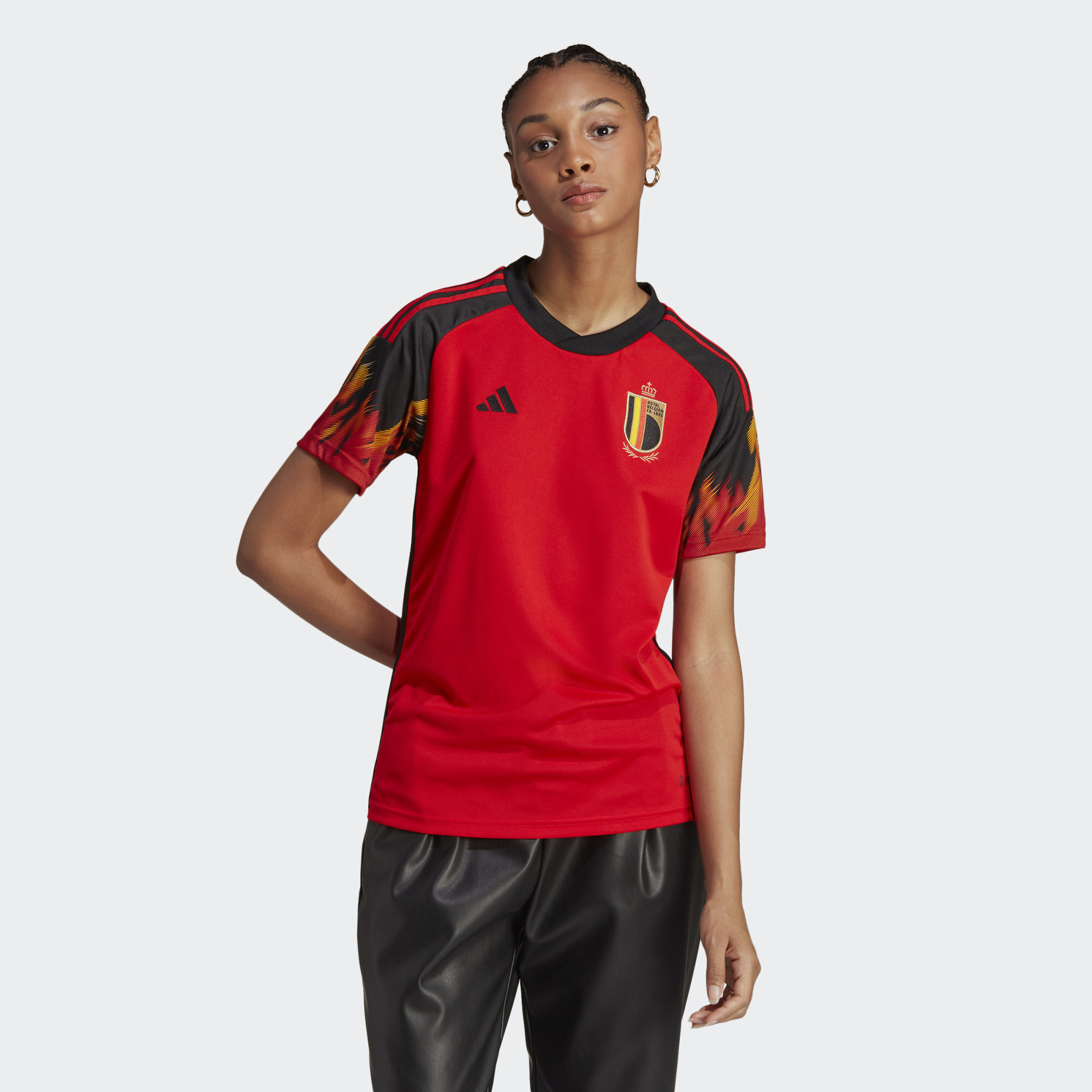 Adidas Belgium 2022 Womens Home Shirt Red