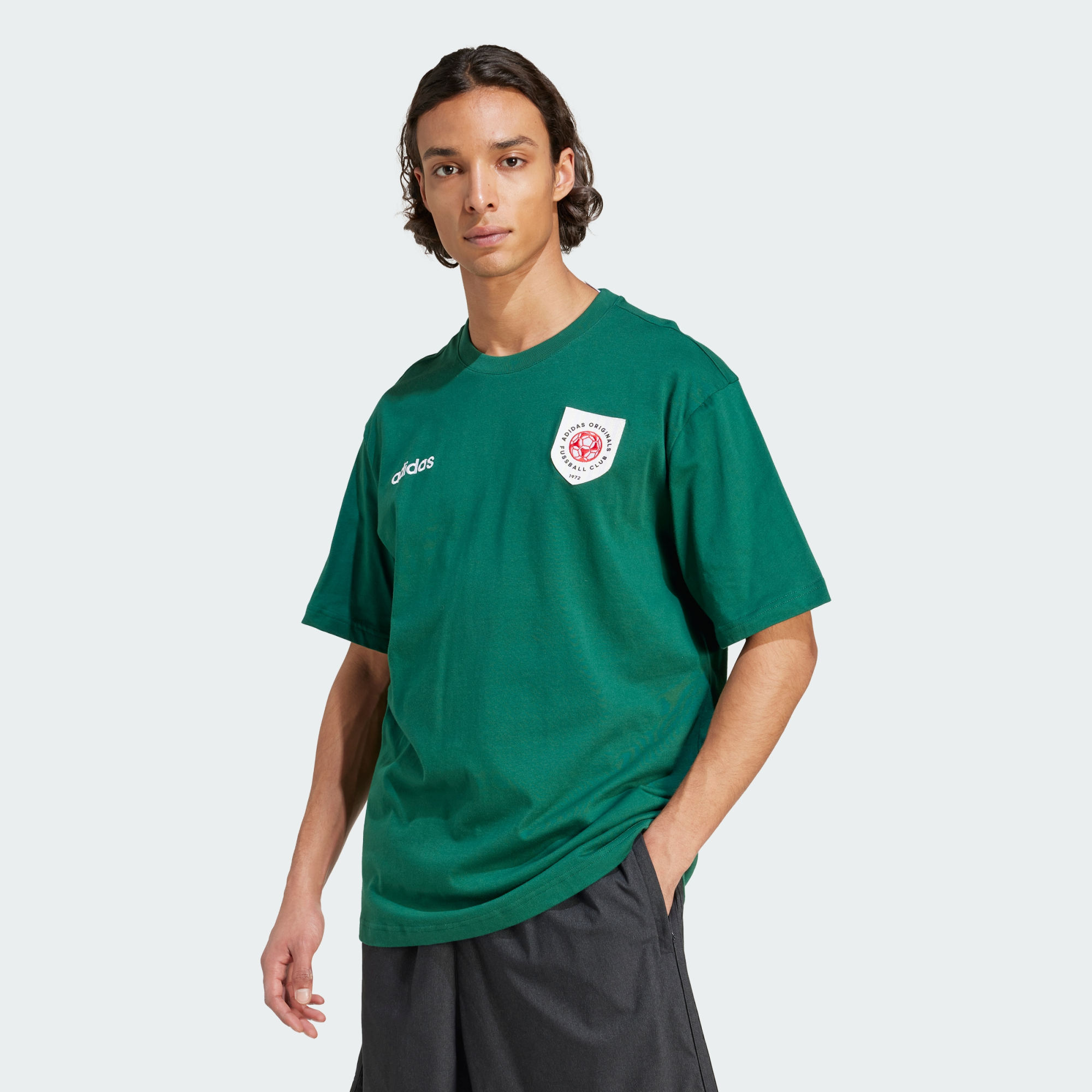 Adidas Originals Badge Graphic T Shirt Green