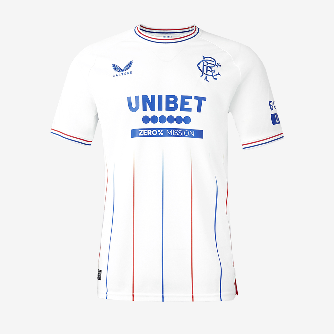 Castore Rangers 23 24 Ss Away Shirt White