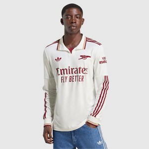 adidas Originals Arsenal 25/26 LS Third Shirt - Cloud White/Team