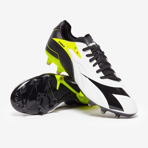 Diadora Maximus Elite Made in Italy FG - Blanco/Negro/Fluo | Pro:Direct Soccer