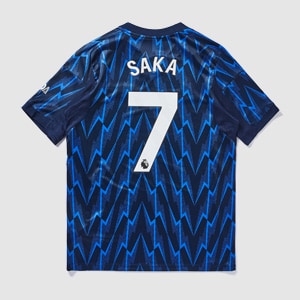adidas Arsenal 25/26 Away Shirt with Saka 7 - Night Indigo/Grey