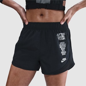 Nike Womens Dri-FIT Mid-Rise Brief-Lined Tempo Shorts - | Pro:Direct Running